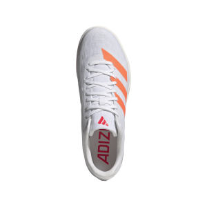 ADIDAS ADIZERO LJ JQ0807 - Cloud White / Lucid Orange / Lucid Red - SALTO IN LUNGO