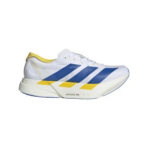 ADIDAS ADIZERO ADIOS PRO 4 MEN - White / Blue / Yellow - KI9388